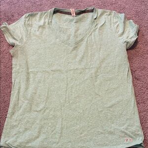 Under Armour Women's Light Green V-Neck Tee